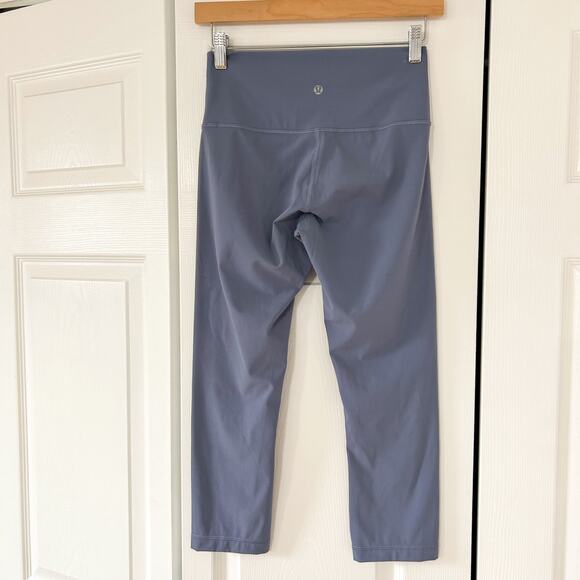 Lululemon Wunder Under High-Rise Crop 21” Leggings Water Drop Blue Size 6 - Picture 7 of 7